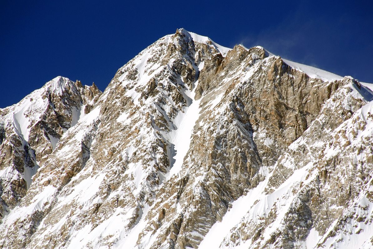 22 Shishapangma Southwest Face Close Up Afternoon From Just Before Southwest Advanced Base Camp The Southwest Face of Shishapangma gets closer as we near Shishapangma Southwest Advanced Base Camp.